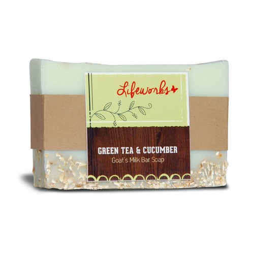 Green Tea & Cucumber Goat's Milk Bar Soap